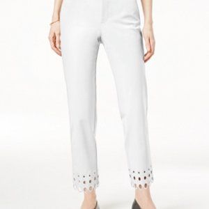 Charter Club Women's Size 10 Scalloped-Hem Cropped Pants
